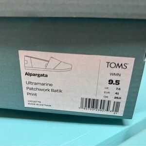 TOMS Alpargata Ultramarine Batik Print Shoes